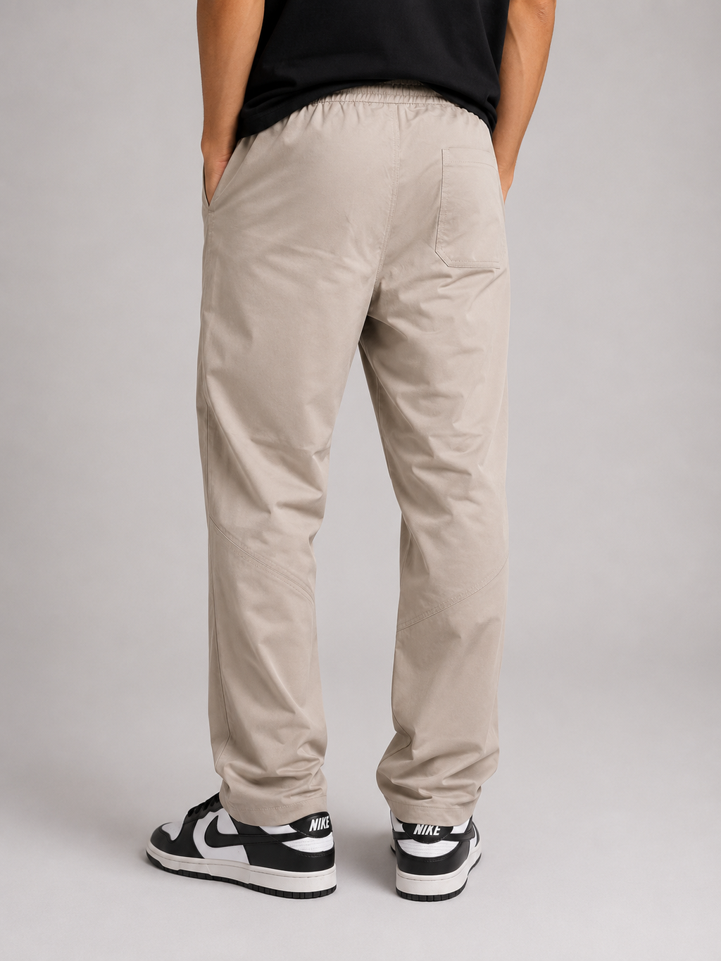 Off White Beige Track Pants