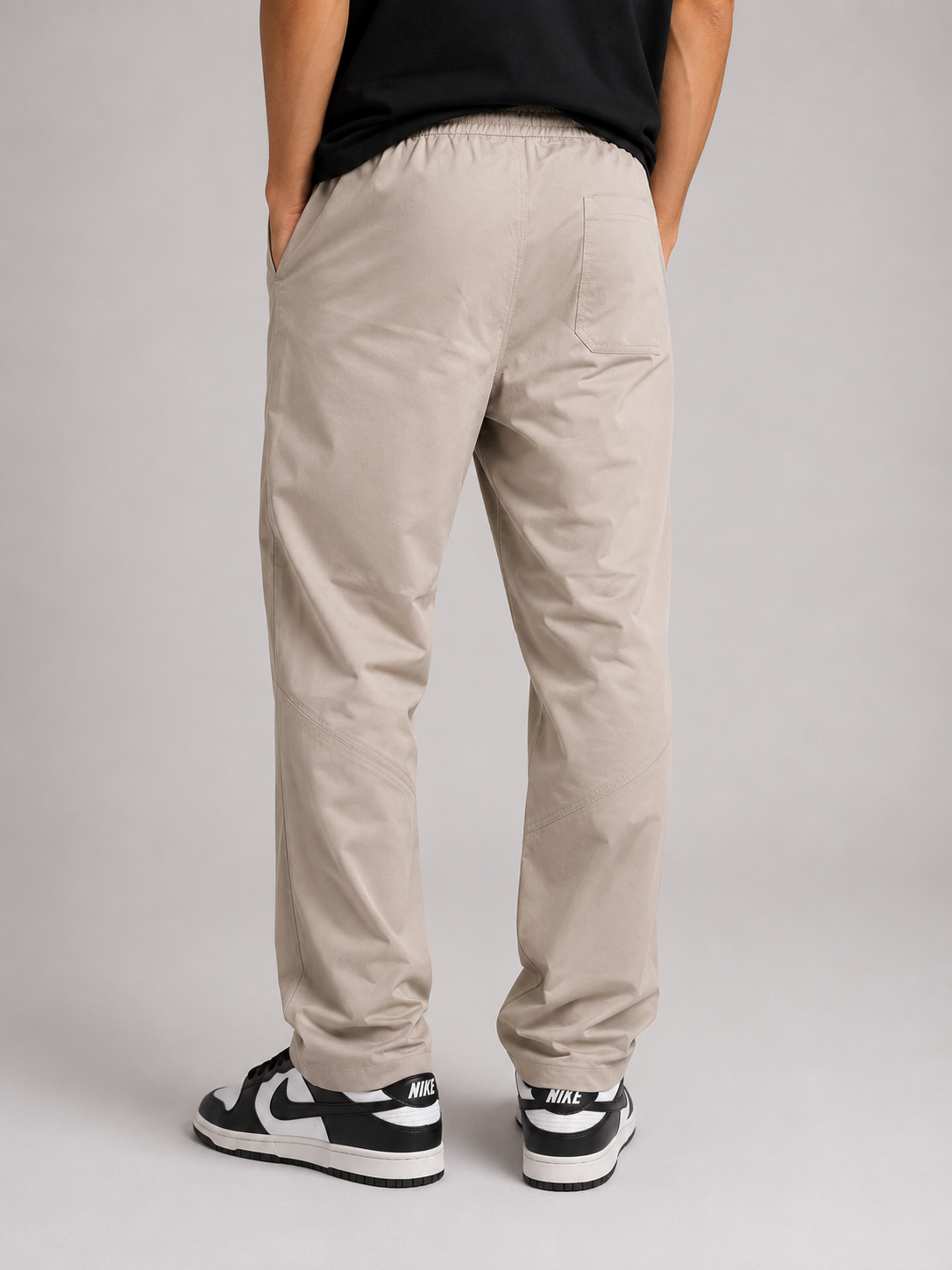 Off White Beige Track Pants