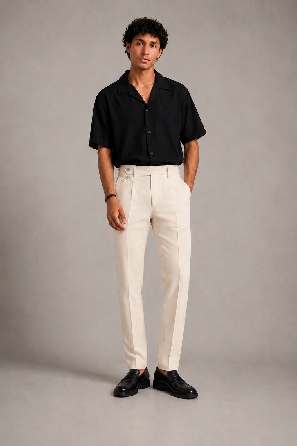 Beige Korean Trousers