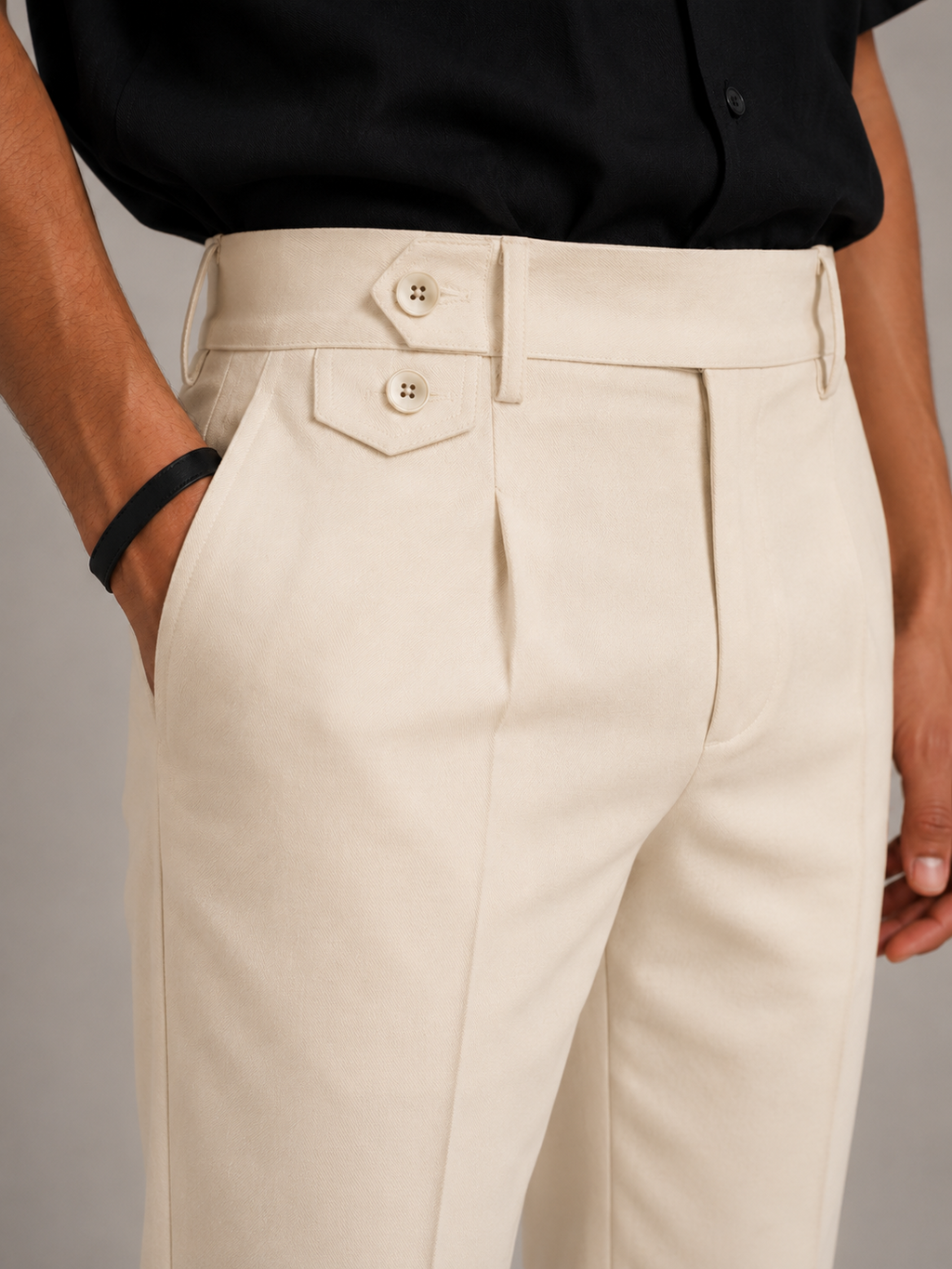 Beige Korean Trousers