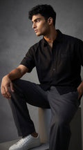 Black Short-Sleeve Shirt