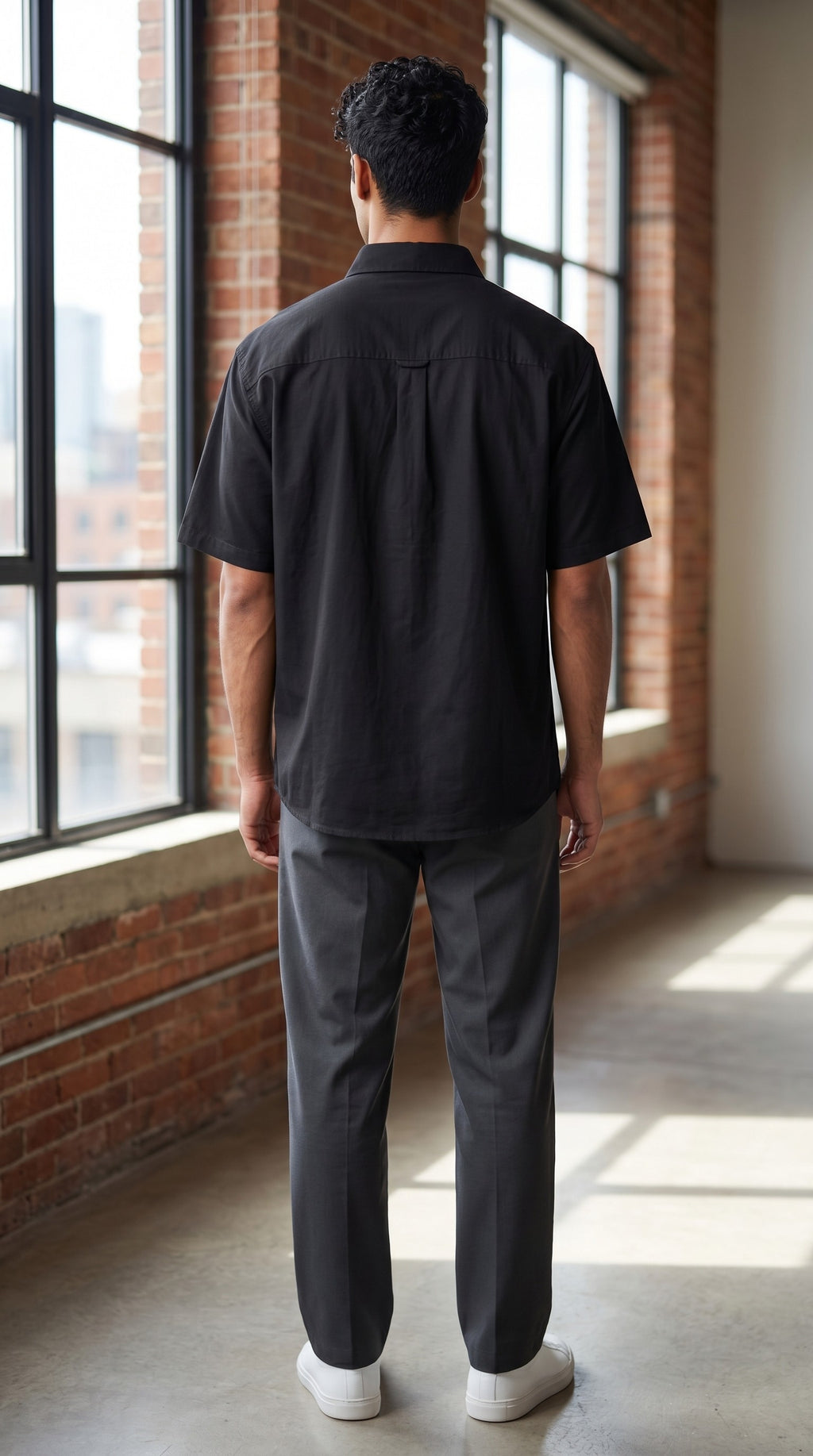 Black Short-Sleeve Shirt