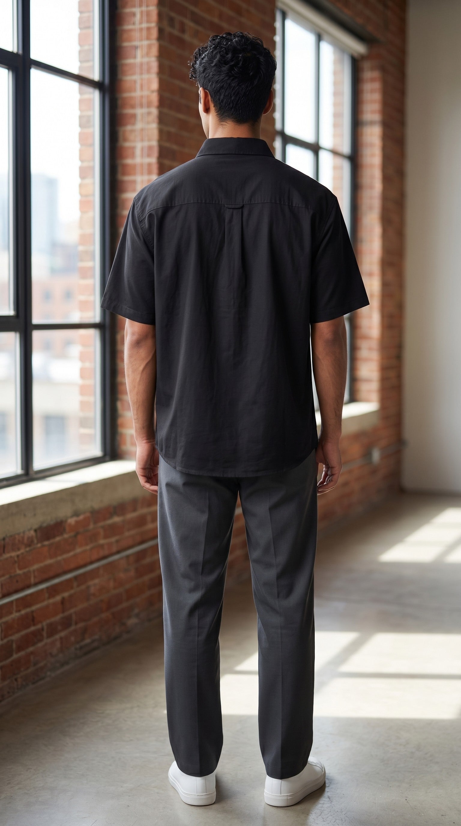 Black Short-Sleeve Shirt